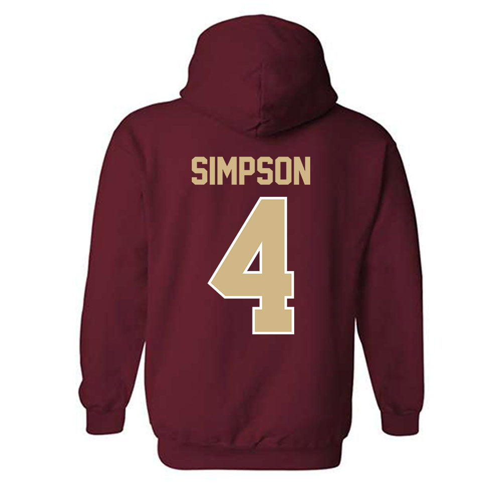 FSU - NCAA Men's Basketball : Jason Simpson - Classic Shersey Hooded Sweatshirt-1