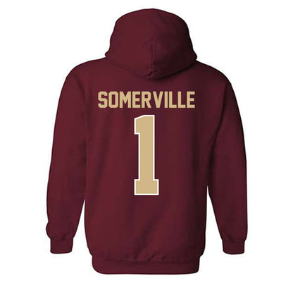 FSU - NCAA Men's Basketball : Martin Somerville - Classic Shersey Hooded Sweatshirt-1