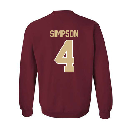 FSU - NCAA Men's Basketball : Jason Simpson - Classic Shersey Crewneck Sweatshirt-1