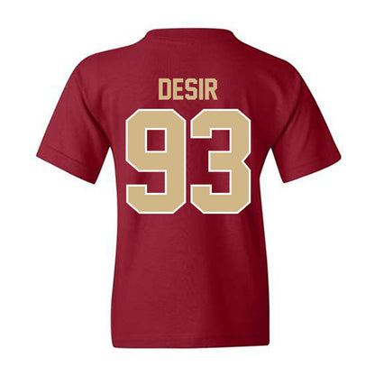 FSU - NCAA Football : Mandrell Desir - Classic Shersey Youth T-Shirt-1
