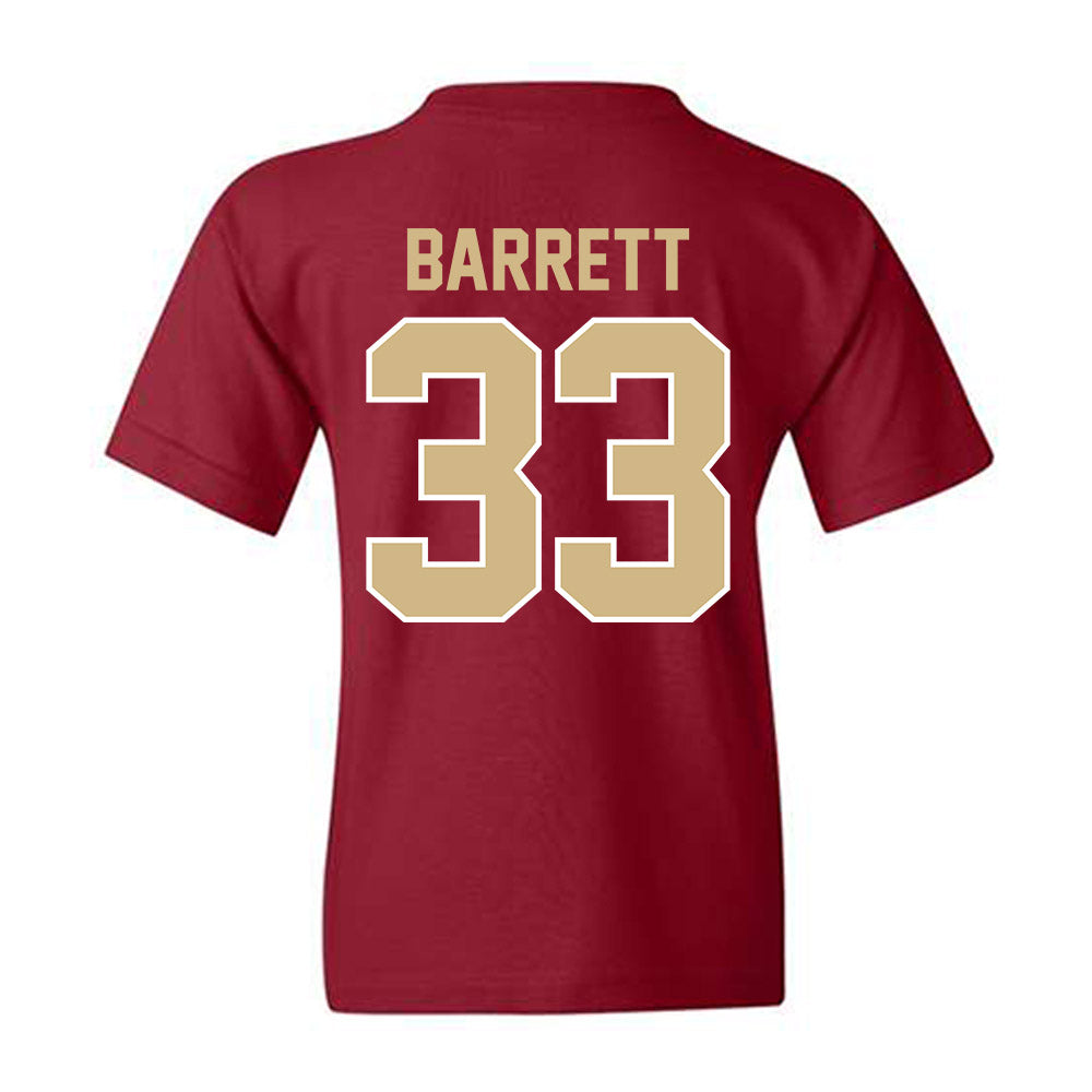 FSU - NCAA Baseball : Ben Barrett - Classic Shersey Youth T-Shirt-1