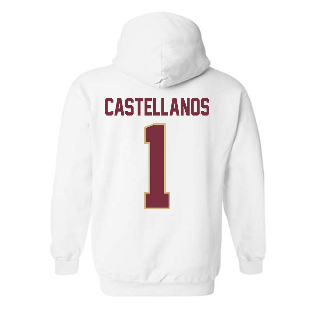 FSU - NCAA Football : Thomas Castellanos - Classic Shersey Hooded Sweatshirt-1