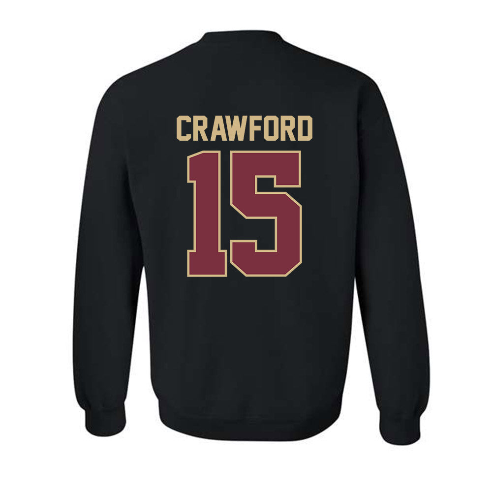 FSU - NCAA Men's Basketball : Jalen Crawford - Classic Shersey Crewneck Sweatshirt-1
