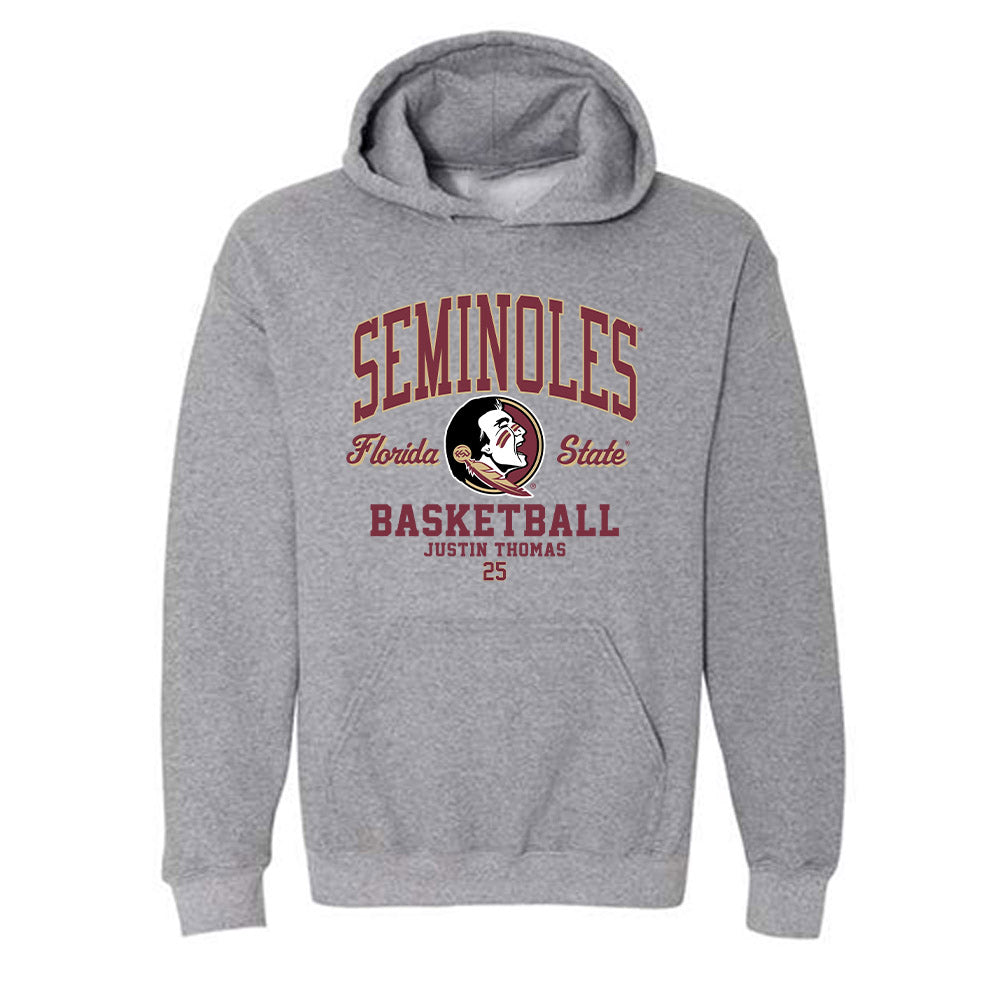 FSU - NCAA Men's Basketball : Justin Thomas - Classic Fashion Shersey Hooded Sweatshirt-0