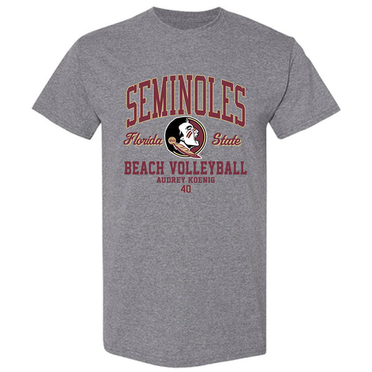 FSU - NCAA Beach Volleyball : Audrey Koenig - Classic Fashion Shersey T-Shirt-0