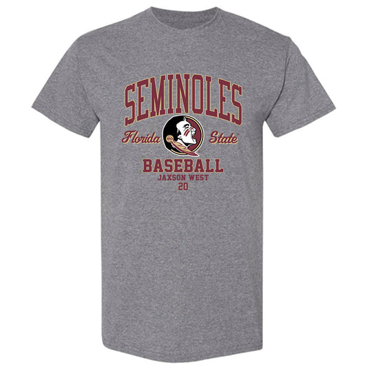 FSU - NCAA Baseball : Jaxson West - Classic Fashion Shersey T-Shirt-0