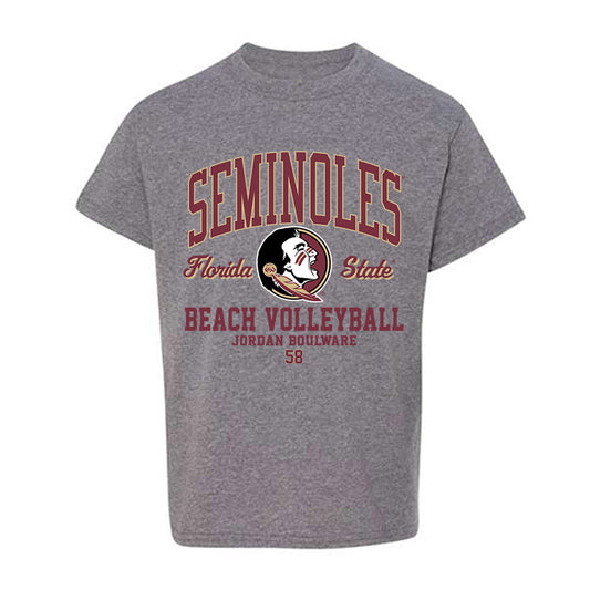 FSU - NCAA Beach Volleyball : Jordan Boulware - Classic Fashion Shersey Youth T-Shirt-0