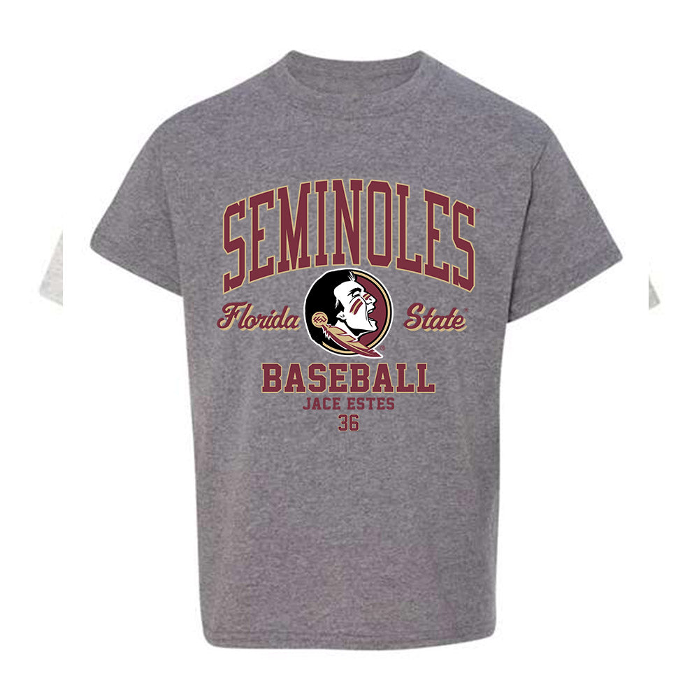 FSU - NCAA Baseball : Jace Estes - Classic Fashion Shersey Youth T-Shirt