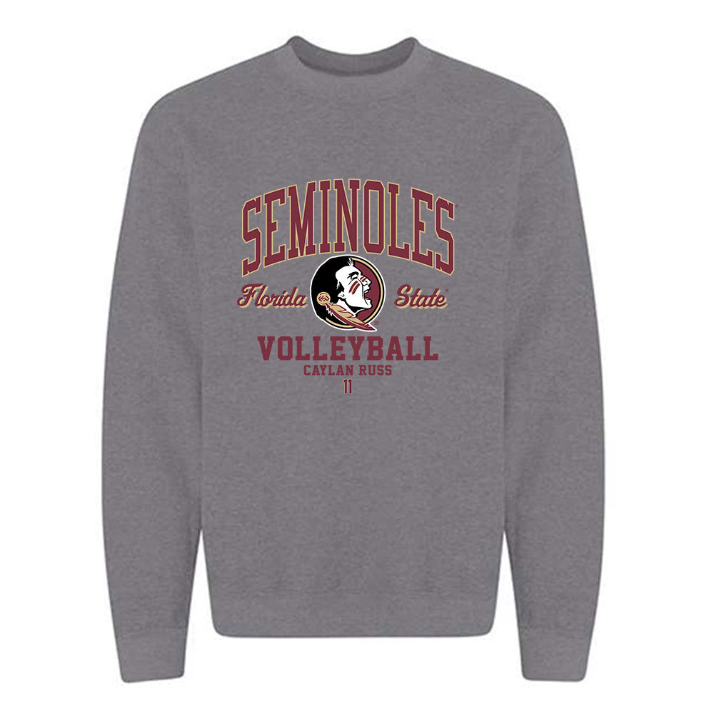 FSU - NCAA Women's Volleyball : Caylan Russ - Classic Fashion Shersey Crewneck Sweatshirt-0