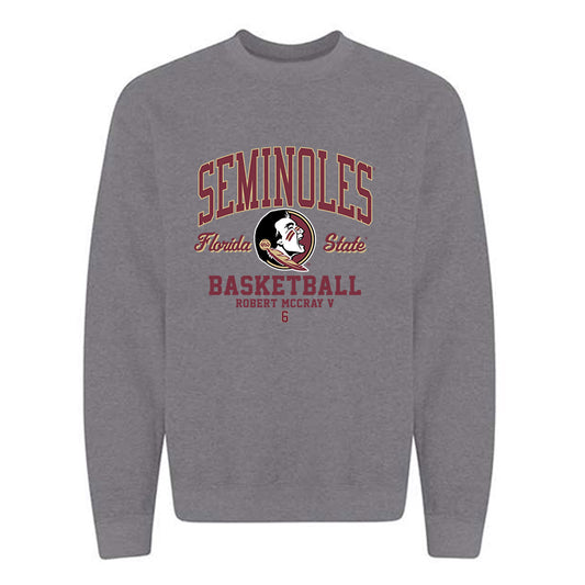 FSU - NCAA Men's Basketball : Robert McCray V - Classic Fashion Shersey Crewneck Sweatshirt-0