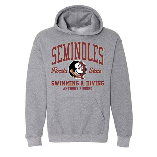 FSU - NCAA Men's Swimming & Diving : Anthony Pineiro - Classic Fashion Shersey Hooded Sweatshirt-0