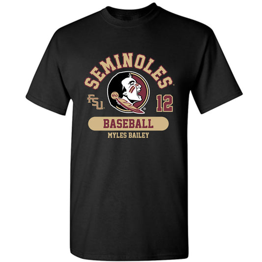 FSU - NCAA Baseball : Myles Bailey - Classic Fashion Shersey T-Shirt-0