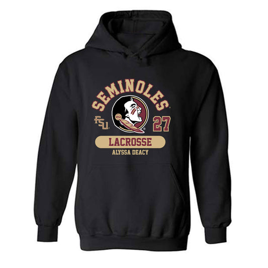 FSU - NCAA Women's Lacrosse : Alyssa Deacy - Classic Fashion Shersey Hooded Sweatshirt-0