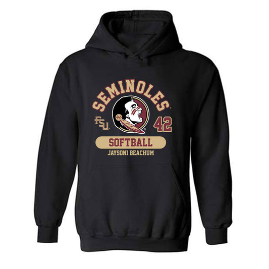 FSU - NCAA Softball : Jaysoni Beachum - Classic Fashion Shersey Hooded Sweatshirt-0