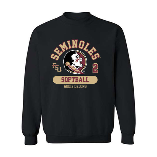 FSU - NCAA Softball : Addie DeLong - Classic Fashion Shersey Crewneck Sweatshirt-0