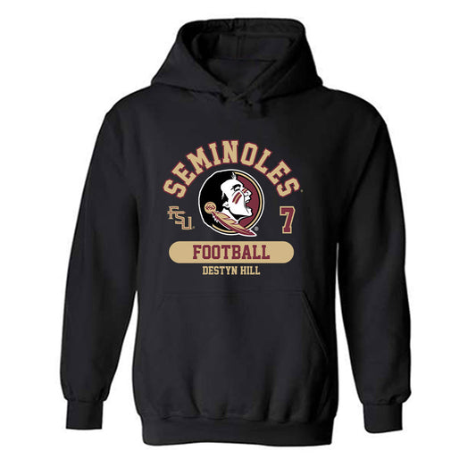 FSU - NCAA Football : Destyn Hill - Classic Fashion Shersey Hooded Sweatshirt-0