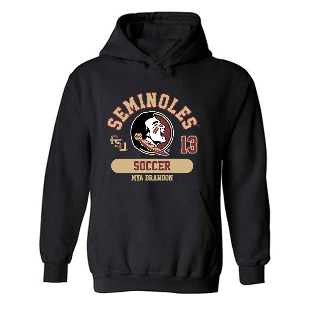 FSU - NCAA Women's Soccer : Mya Brandon - Classic Fashion Shersey Hooded Sweatshirt-0