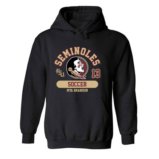 FSU - NCAA Women's Soccer : Mya Brandon - Classic Fashion Shersey Hooded Sweatshirt-0