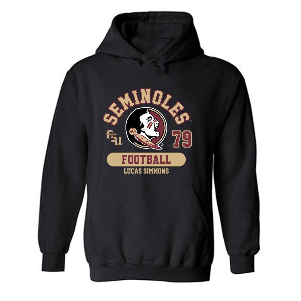 FSU - NCAA Football : Lucas Simmons - Classic Fashion Shersey Hooded Sweatshirt-0