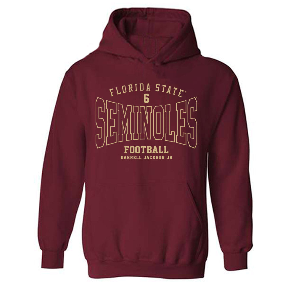 FSU - NCAA Football : Darrell Jackson Jr - Classic Fashion Shersey Hooded Sweatshirt