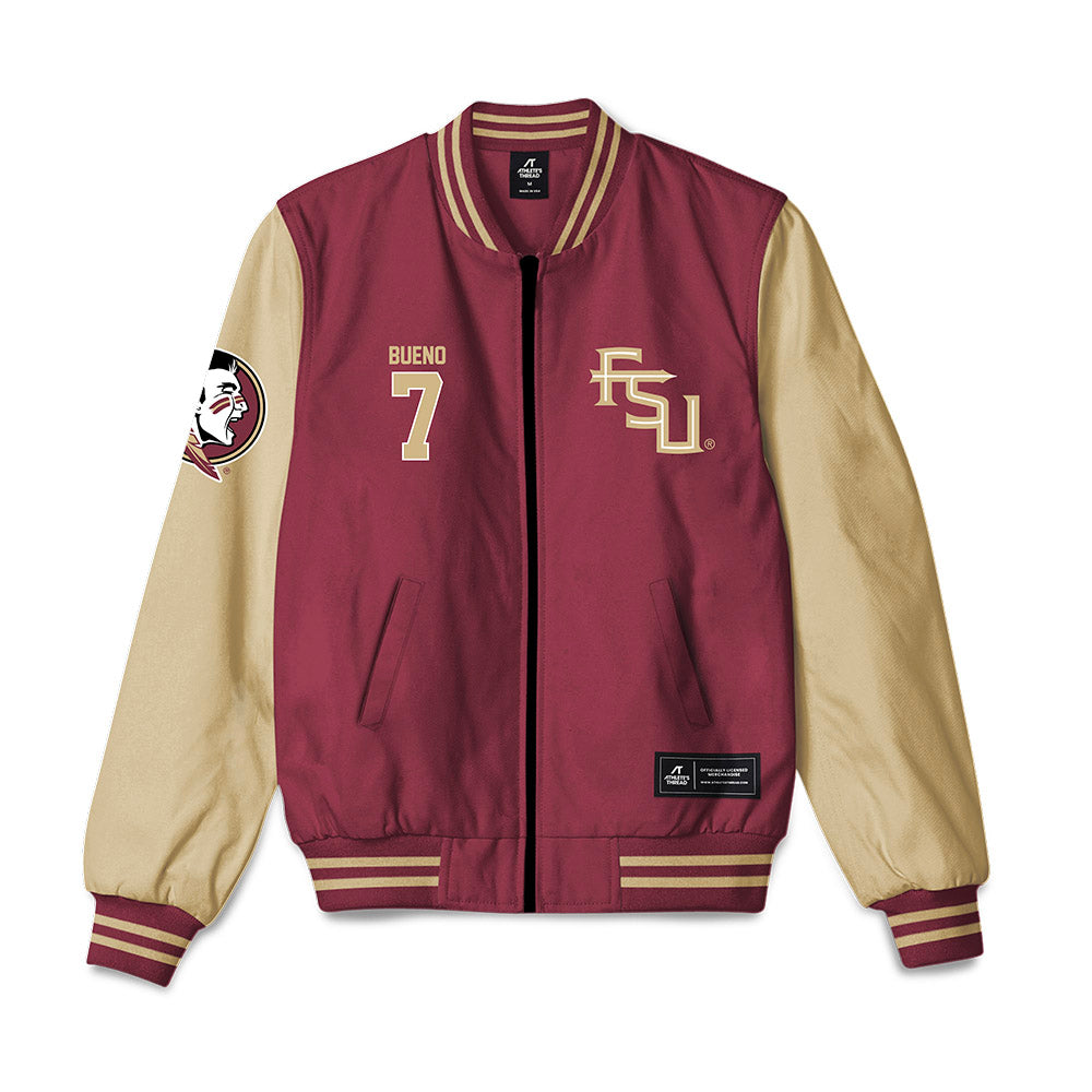 FSU - NCAA Softball : Angelee Bueno - Bomber Jacket-0