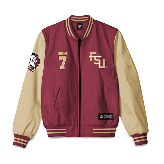 FSU - NCAA Softball : Angelee Bueno - Bomber Jacket-0