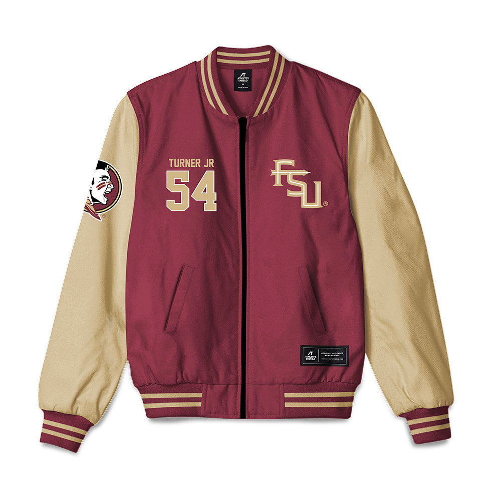 FSU - NCAA Football : Byron Turner Jr - Bomber Jacket-0