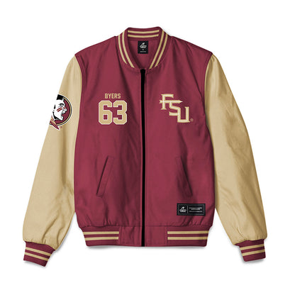 FSU - NCAA Football : Jeremiah Byers - Bomber Jacket-0