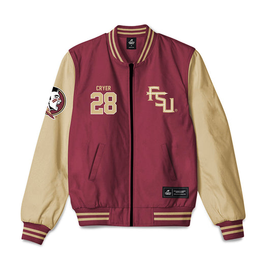 FSU - NCAA Football : Justin Cryer - Bomber Jacket-0