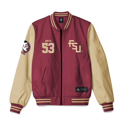 FSU - NCAA Football : Maurice Smith - Bomber Jacket-0