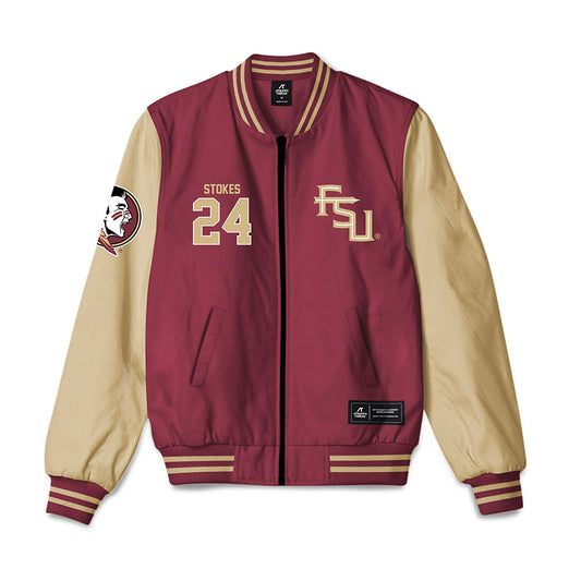 FSU - NCAA Baseball : Cole Stokes - Bomber Jacket-0