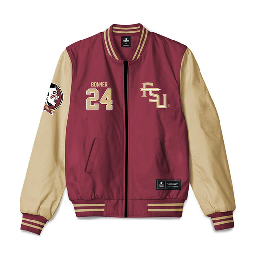 FSU - NCAA Women's Basketball : Amaya Bonner - Bomber Jacket-0