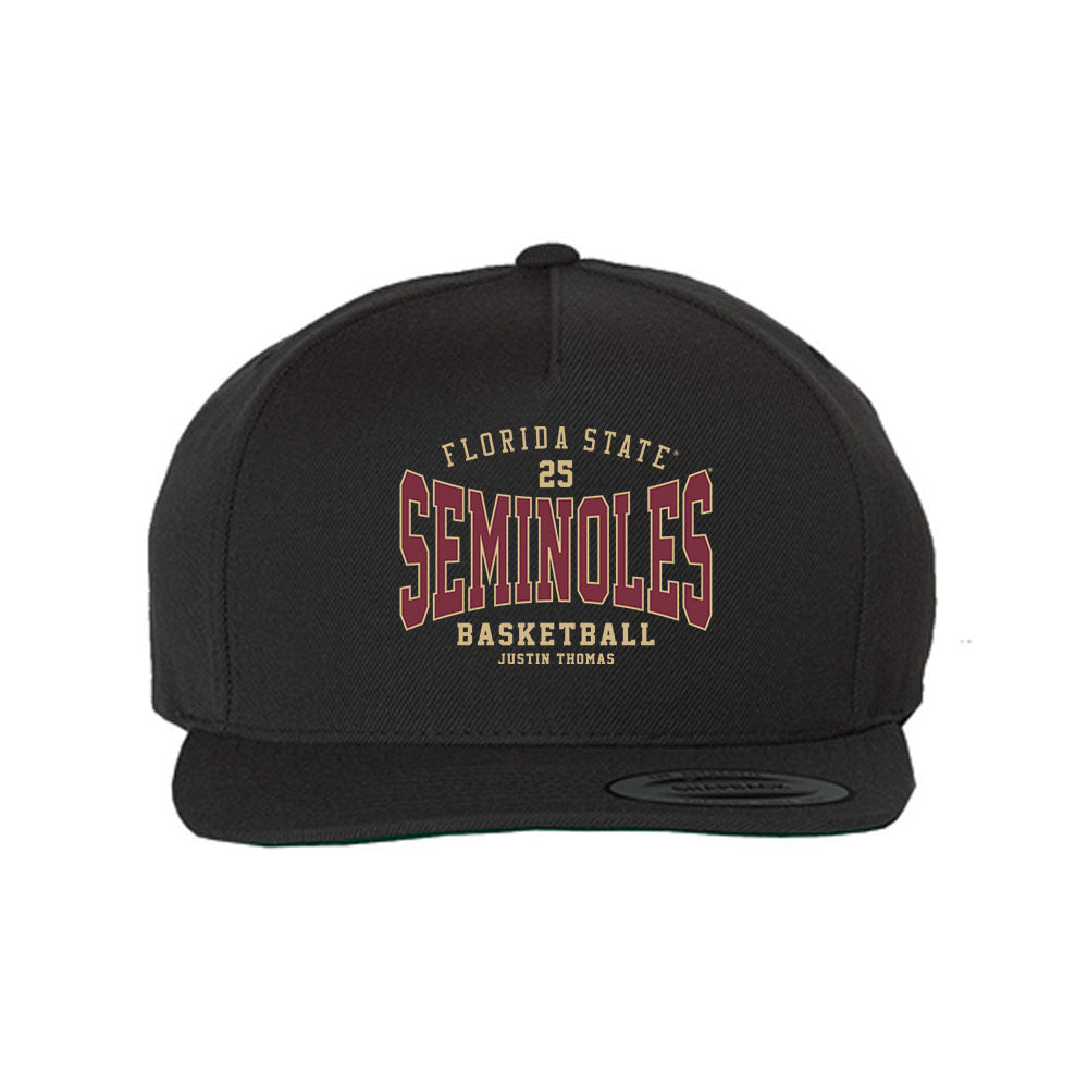 FSU - NCAA Men's Basketball : Justin Thomas - Snapback Hat-0