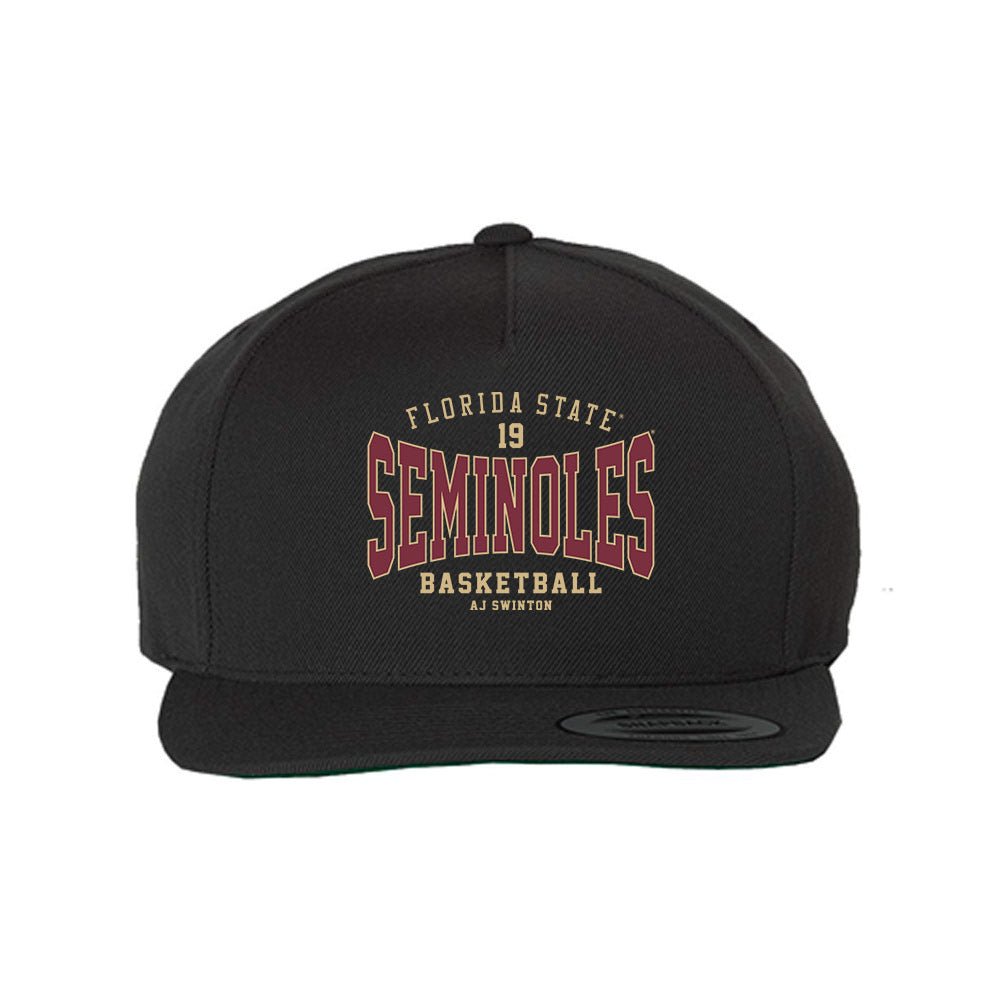 FSU - NCAA Men's Basketball : AJ Swinton - Snapback Hat-0