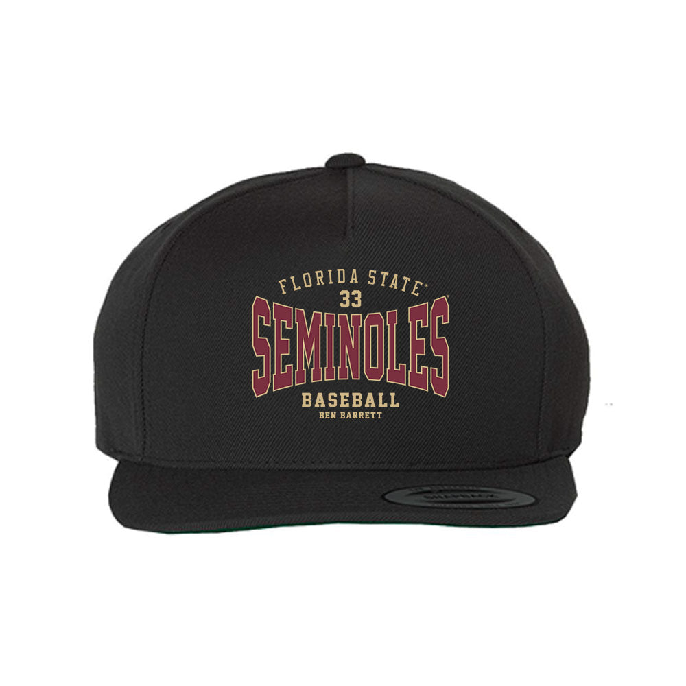 FSU - NCAA Baseball : Ben Barrett - Snapback Hat-0