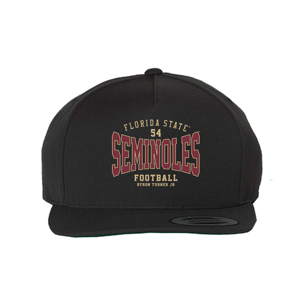 FSU - NCAA Football : Byron Turner Jr - Snapback Hat-0