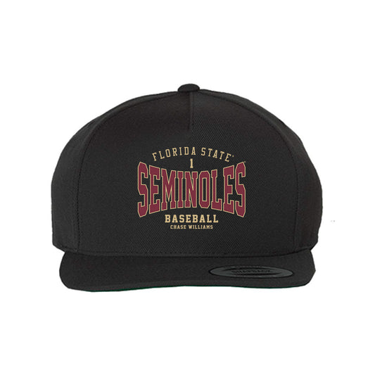 FSU - NCAA Baseball : Chase Williams - Snapback Hat-0