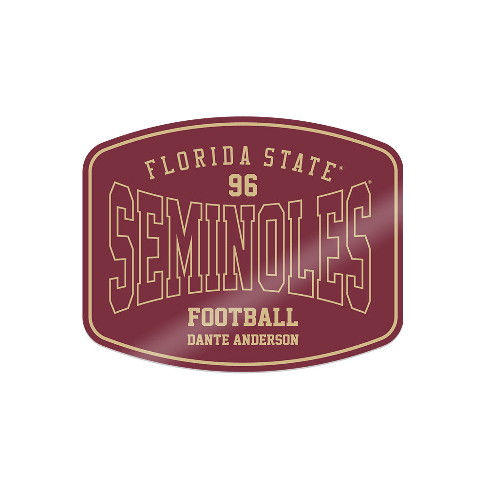 FSU - NCAA Football : Dante Anderson - Sticker