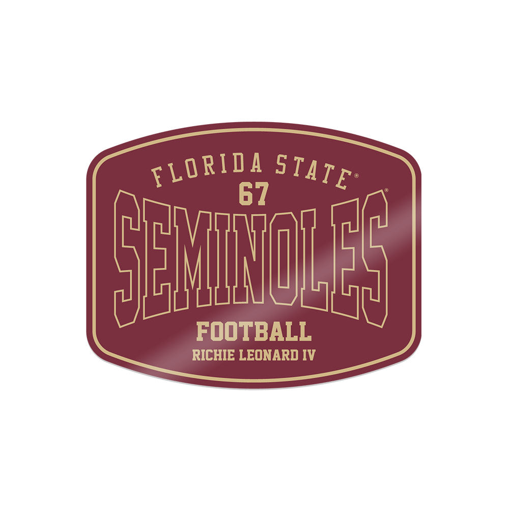 FSU - NCAA Football : Richie Leonard IV - Sticker