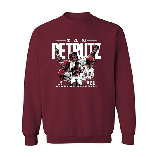 Alabama - NCAA Baseball : Ian Petrutz - Crewneck Sweatshirt Individual Caricature