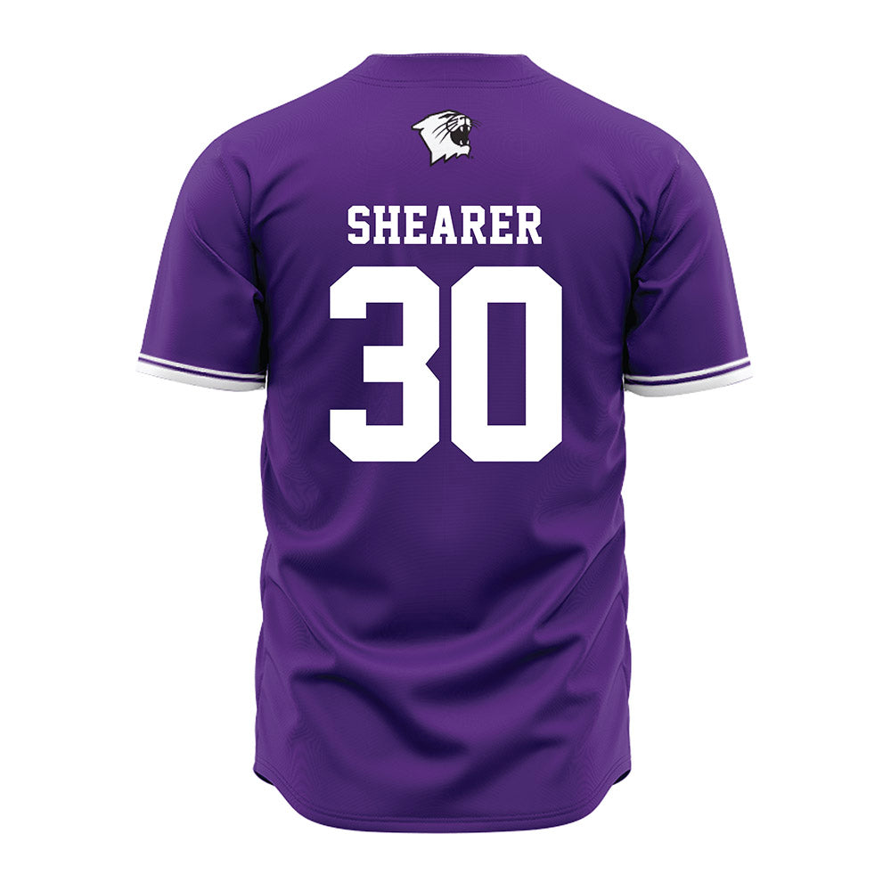 Northwestern - NCAA Baseball : Garrett Shearer - Purple Baseball Jersey