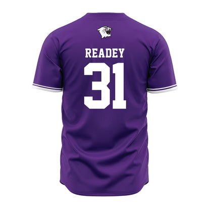 Northwestern - NCAA Baseball : Chad Readey - Purple Baseball Jersey