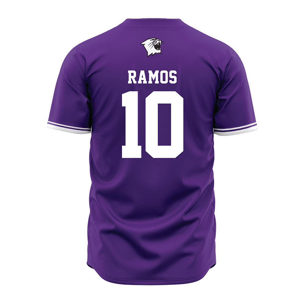 Northwestern - NCAA Baseball : Josh Ramos - Purple Baseball Jersey