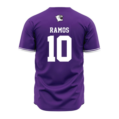 Northwestern - NCAA Baseball : Josh Ramos - Purple Baseball Jersey