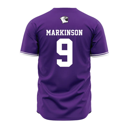 Northwestern - NCAA Baseball : Bennett Markinson - Purple Baseball Jersey
