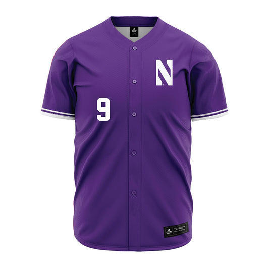 Northwestern - NCAA Baseball : Bennett Markinson - Purple Baseball Jersey
