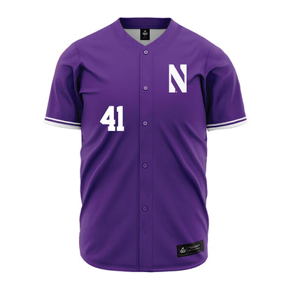 Northwestern - NCAA Baseball : Tommy Bridges - Jersey-0