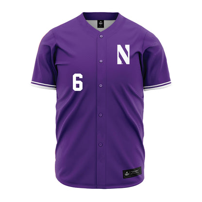 Northwestern - NCAA Baseball : Griffin Arnone - Purple Baseball Jersey