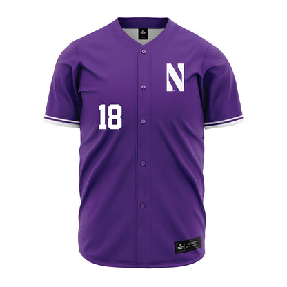 Northwestern - NCAA Baseball : Matt McClure - Purple Baseball Jersey