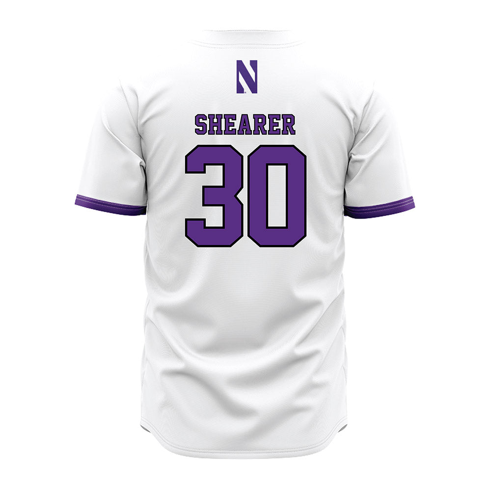 Northwestern - NCAA Baseball : Garrett Shearer - White Baseball Jersey
